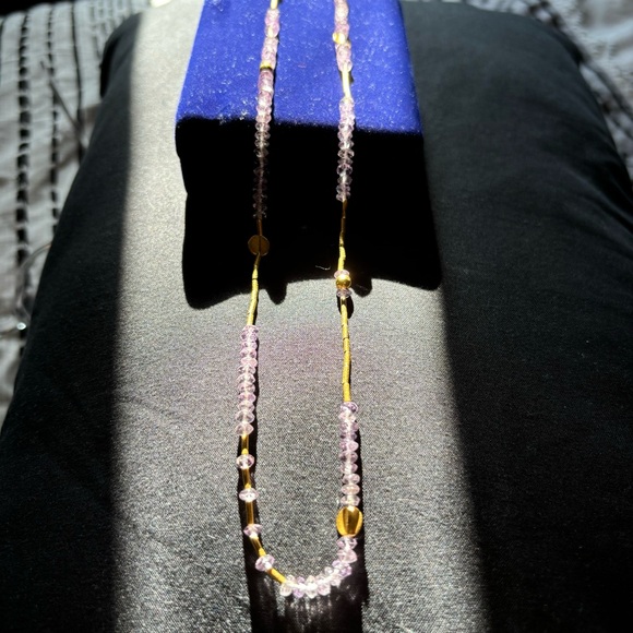 Julie Voss necklace in 24k and amethyst! - Picture 2 of 6